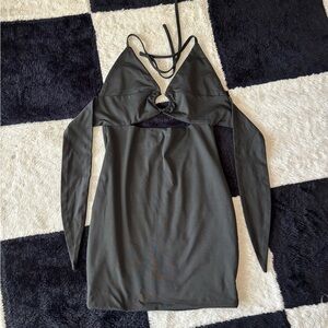 Bennie mini Black Halter princess Polly Dress